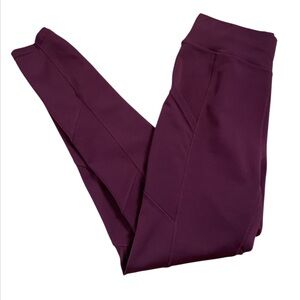 Pop Fit Plum Full Length Leggings Size Large